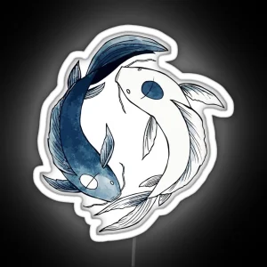 Avatar The Last Airbender Koi Fish Tui And La RGB Neon Sign