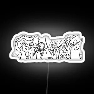 Avatar The Last Airbender Sokka S Drawing RGB Neon Sign