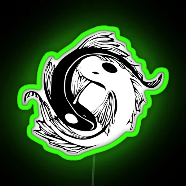Avatar The Last Airbender Tui And La The Moon And Ocean RGB Neon Sign