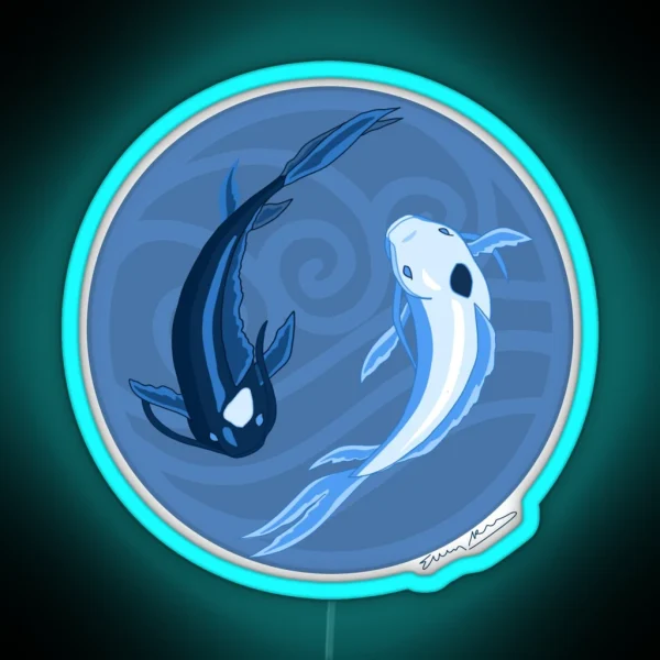 Avatar Tui And La Koi Fish RGB Neon Sign