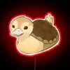 Neon LED sign featuring colorful Avatar Turtle Duck design glow.