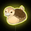 Colorful, customizable LED neon sign featuring Avatar turtle duck design.