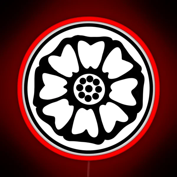 Avatar White Lotus Tile Black And White RGB Neon Sign
