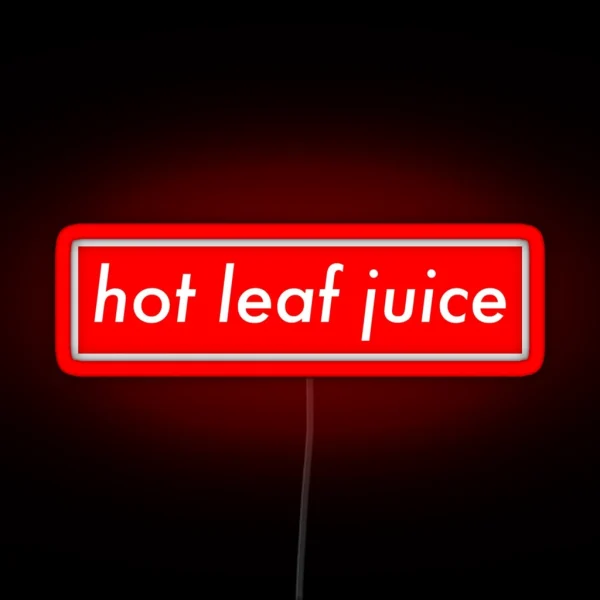 Avatar Zuko Hot Leaf Juice RGB Neon Sign