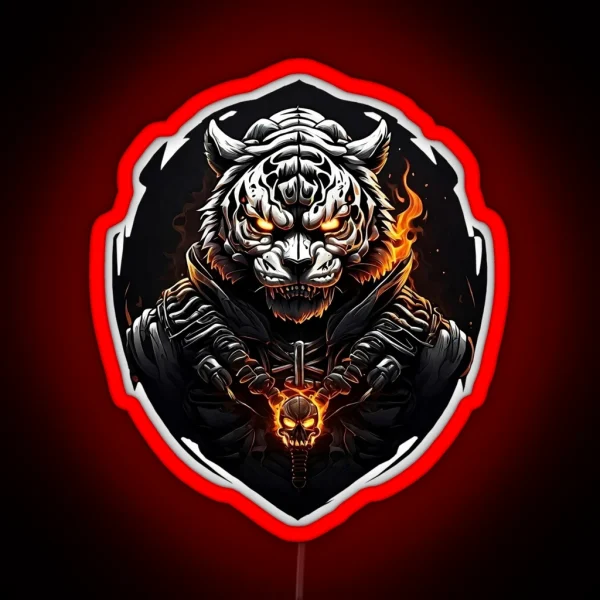 Avenging Tiger RGB Neon Sign