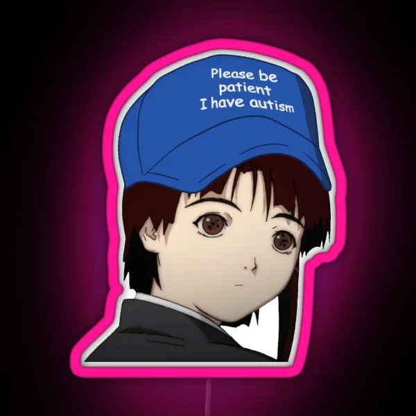 Average Lain Enjoyer RGB Neon Sign