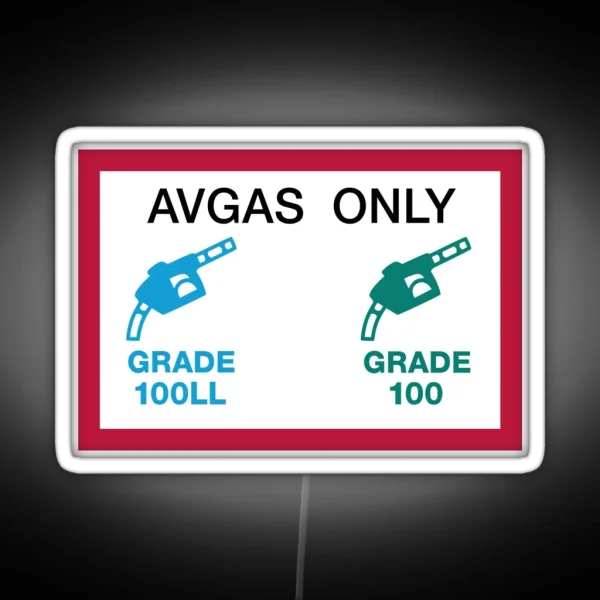 AVGAS ONLY RGB Neon Sign