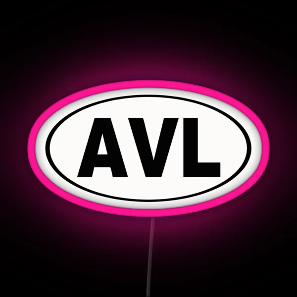 AVL Asheville North Carolina City Pride RGB Neon Sign