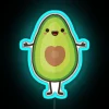 Vibrant Avocado Green Neon Sign Perfect for Home Decor Enthusiasts.