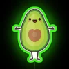 Soft Glow Avocado Shaped Cuddle Neon Sign with RGB Lighting
