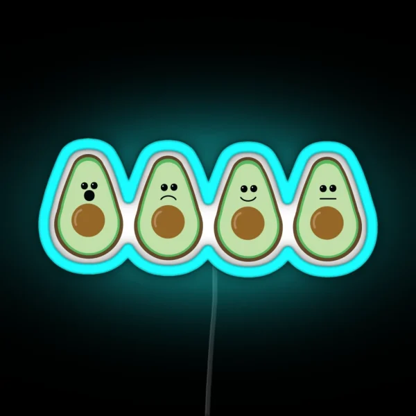 Avocado Motions RGB Neon Sign