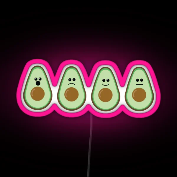 Avocado Motions RGB Neon Sign