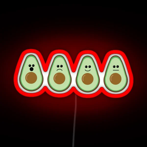 Avocado Motions RGB Neon Sign