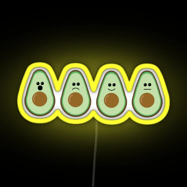 Avocado Motions RGB Neon Sign