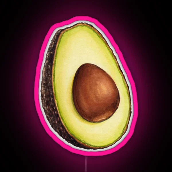 Avocado Pattern RGB Neon Sign