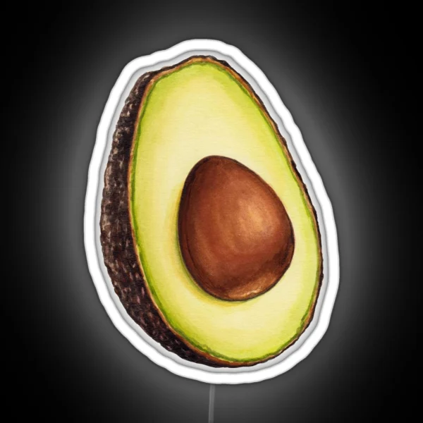 Avocado Pattern RGB Neon Sign