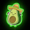 Add vibrant kitchen style with modern Avocado Neon Sign Decor