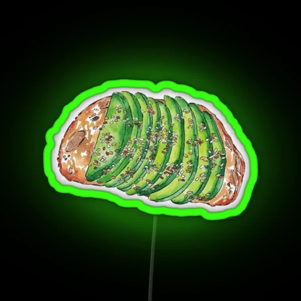 Avocado Toast RGB Neon Sign