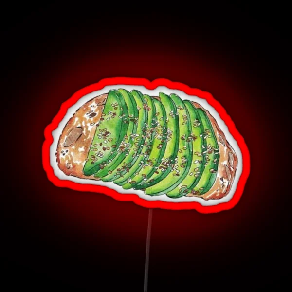 Avocado Toast RGB Neon Sign