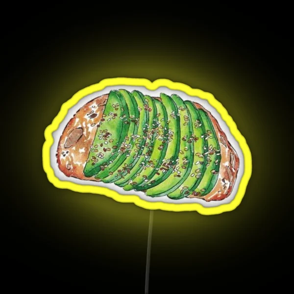 Avocado Toast RGB Neon Sign