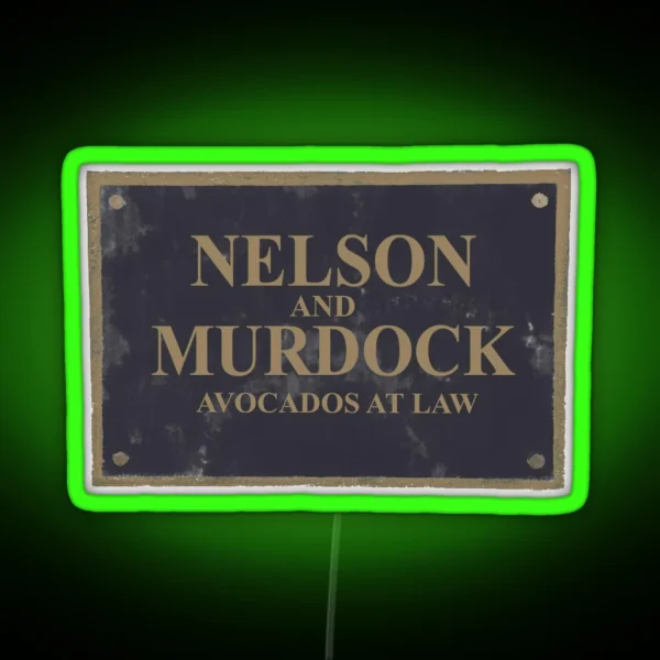 Avocados At Law RGB Neon Sign