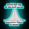 Avoid The Top Of The Bell Curve Everyone There Is Mean RGB Neon Sign - Image 3