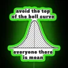 Avoid The Top Of The Bell Curve Everyone There Is Mean RGB Neon Sign - Image 4
