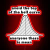 Avoid The Top Of The Bell Curve Everyone There Is Mean RGB Neon Sign - Image 2
