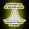 Avoid The Top Of The Bell Curve Everyone There Is Mean RGB Neon Sign - Image 5