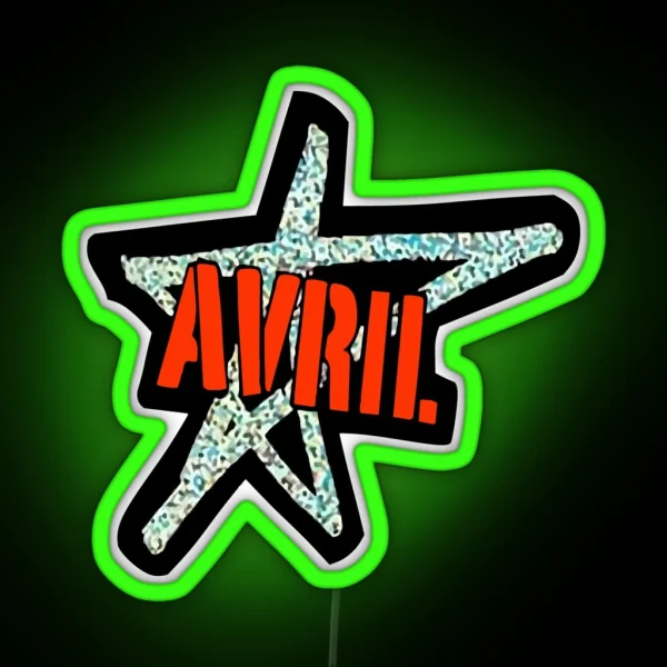 Avril Lavigne Logo RGB Neon Sign