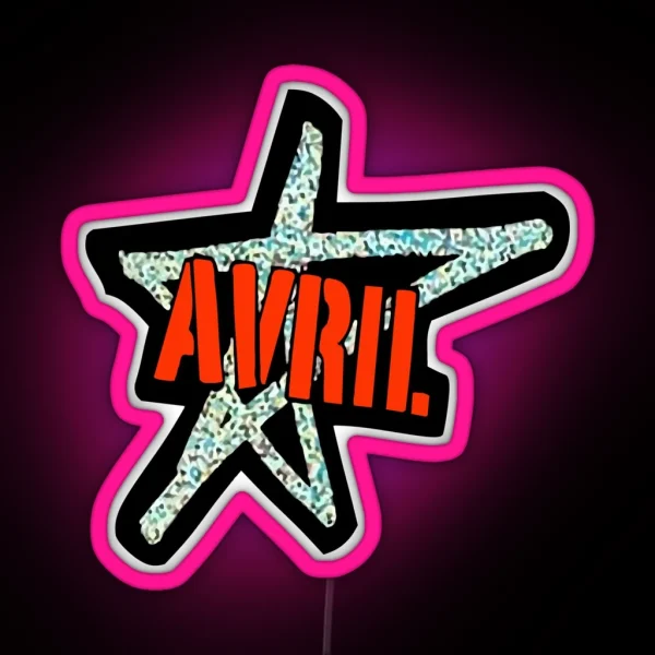 Avril Lavigne Logo RGB Neon Sign