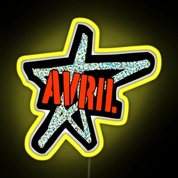 Avril Lavigne Logo RGB Neon Sign