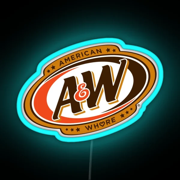 AW American Whore Lana Del Rey RGB Neon Sign