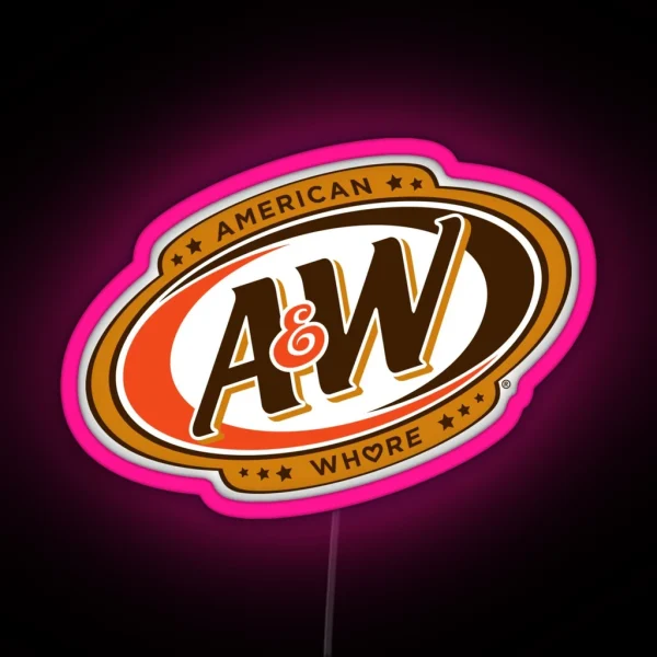 AW American Whore Lana Del Rey RGB Neon Sign