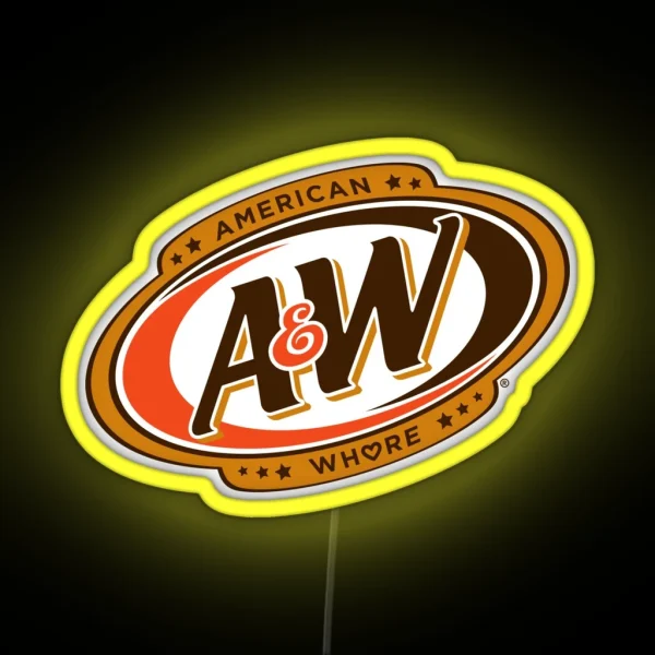 AW American Whore Lana Del Rey RGB Neon Sign