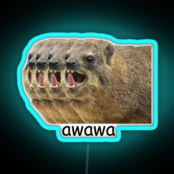 Awawa Hyrax RGB Neon Sign