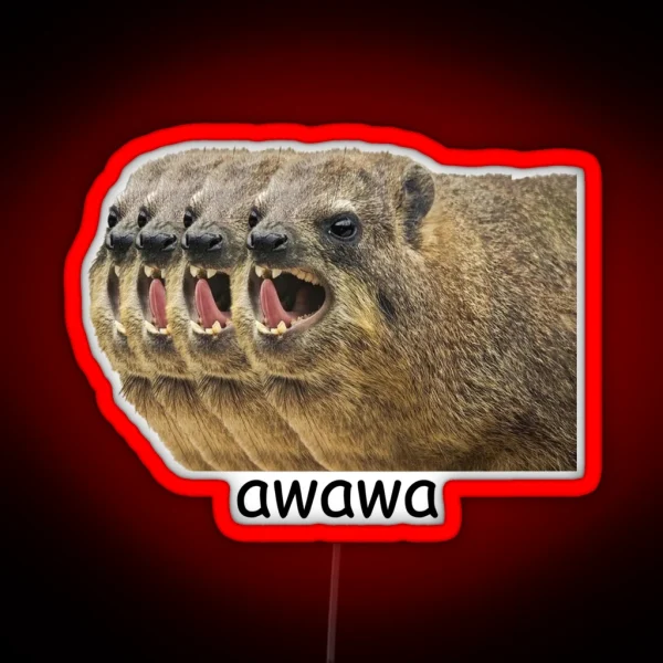 Awawa Hyrax RGB Neon Sign