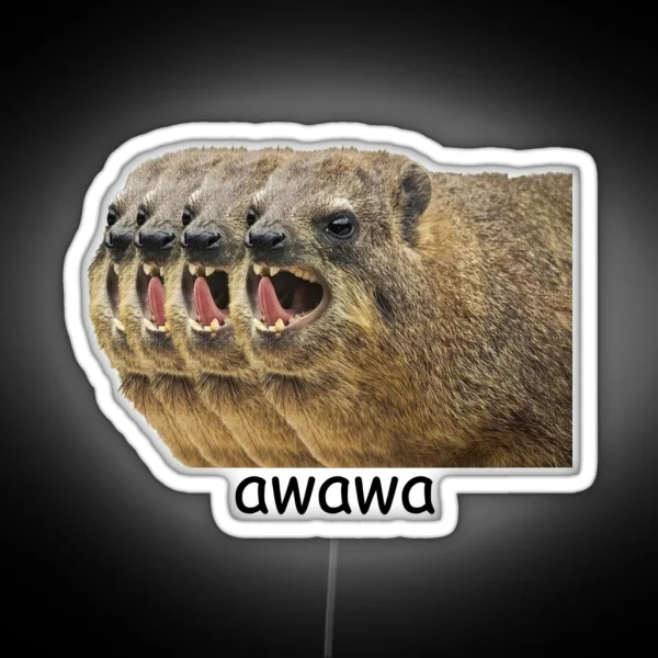Awawa Hyrax RGB Neon Sign