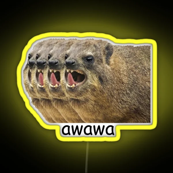 Awawa Hyrax RGB Neon Sign