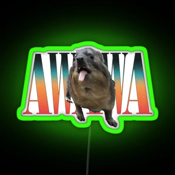 Awawa Hyrax RGB Neon Sign