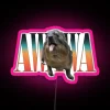 Customizable Color-Changing RGB Neon Sign with Artistic LED Canvas Display