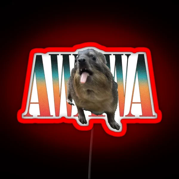 Awawa Hyrax RGB Neon Sign
