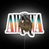 Modern Neon Home Decor Accent with RGB Colorful Hyrax Shape