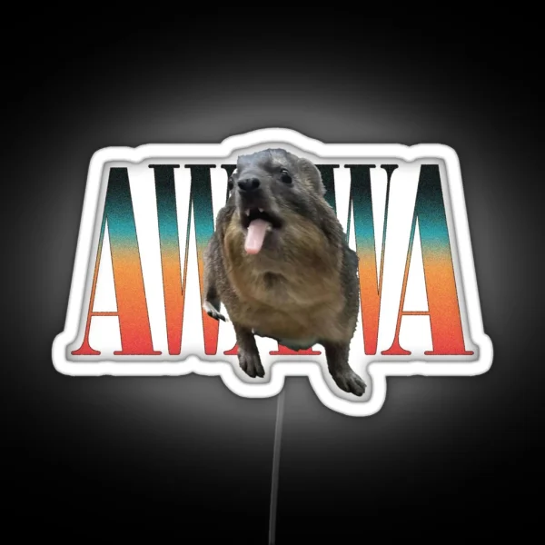 Awawa Hyrax RGB Neon Sign