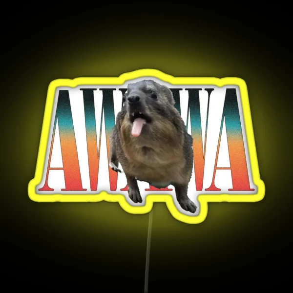 Awawa Hyrax RGB Neon Sign