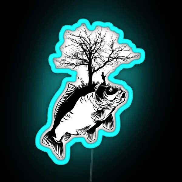 Awesome Carp Fishing Carp Fishing RGB Neon Sign