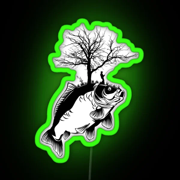 Awesome Carp Fishing Carp Fishing RGB Neon Sign