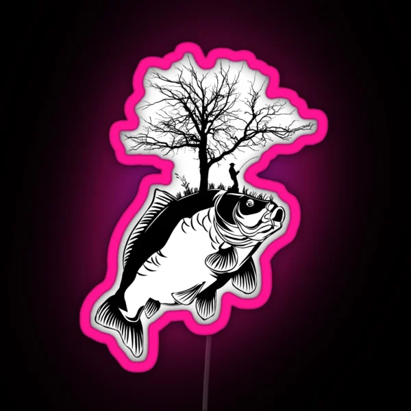 Awesome Carp Fishing Carp Fishing RGB Neon Sign