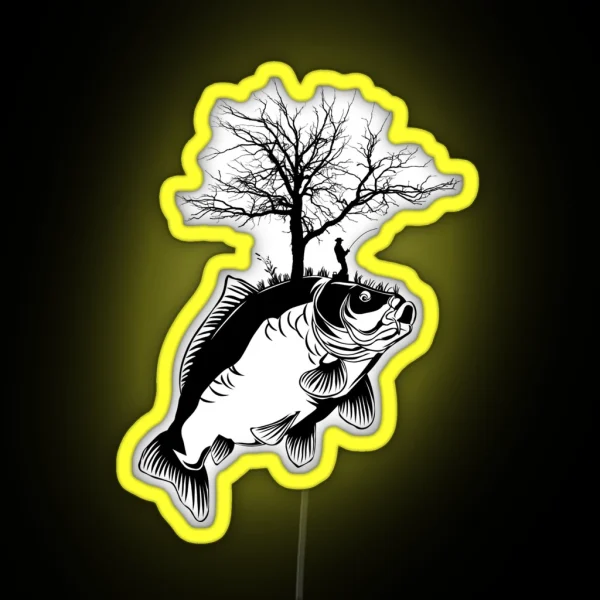 Awesome Carp Fishing Carp Fishing RGB Neon Sign