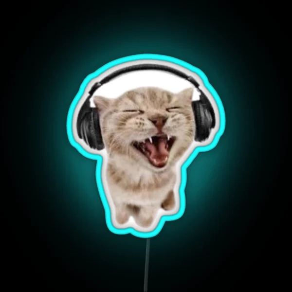 Awesome Cat Led RGB Neon Sign